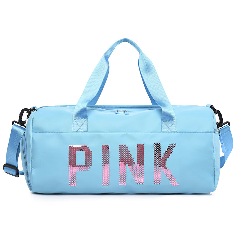 Pink Duffle Bag Large Capacity Travel Storage Bag Portable Duffel Bag Casual Sports Bag With Shoes Compartment | Free Shipping For New Users | Temu ShopOnlyDeal