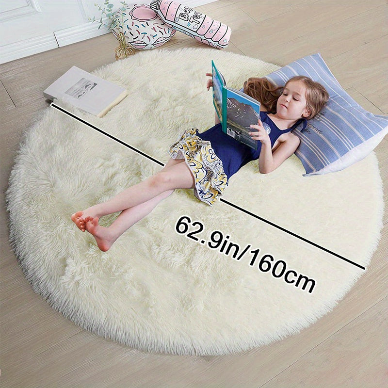 Warm Soft And Fluffy Shaggy Rug - Non-slip And Waterproof - Perfect For Living Room, Bedroom, Nursery, Game Room, Dormitory, Carpet - Teenage Room Decoration And Room Decor (4'x4') - Temu ShopOnlyDeal