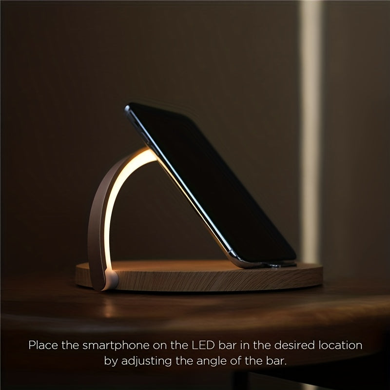 Christmas Gift Multifunction Wireless Charger Pad Stand Led Desk Table Lamp Touch Night Light Fast Charging Station Dock For Iphone Samsung - Temu ShopOnlyDeal