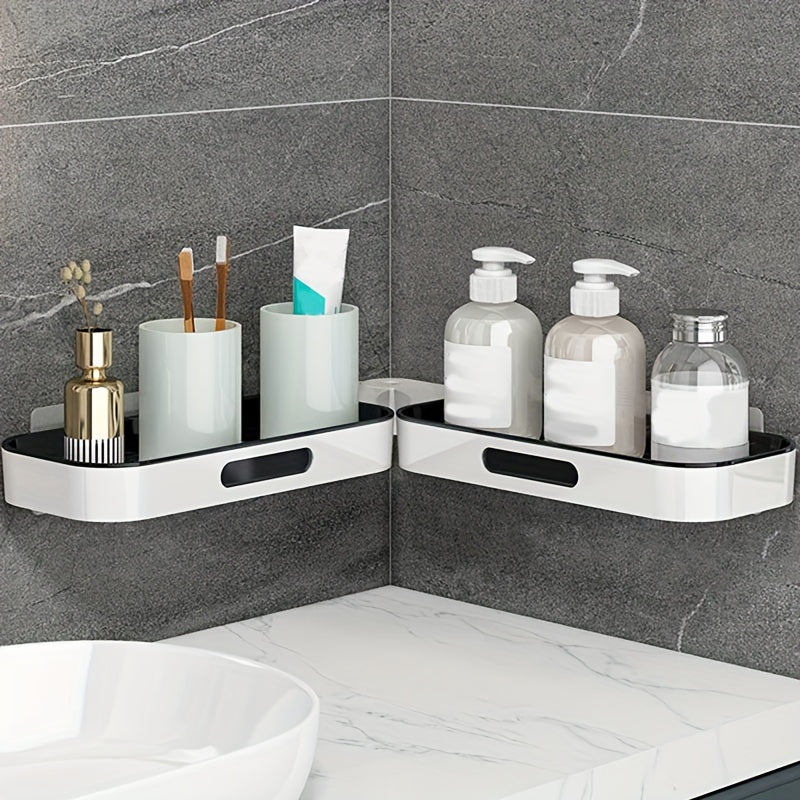 Maximize Your Bathroom Storage with This Wall-Mounted Plastic Shelf Rack! ShopOnlyDeal