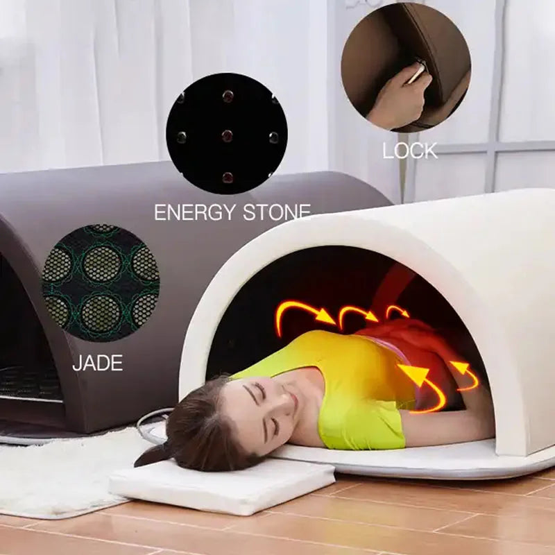 Far Infrared body slimming sauna bed tourmaline therapy heated detox sauna bed ShopOnlyDeal