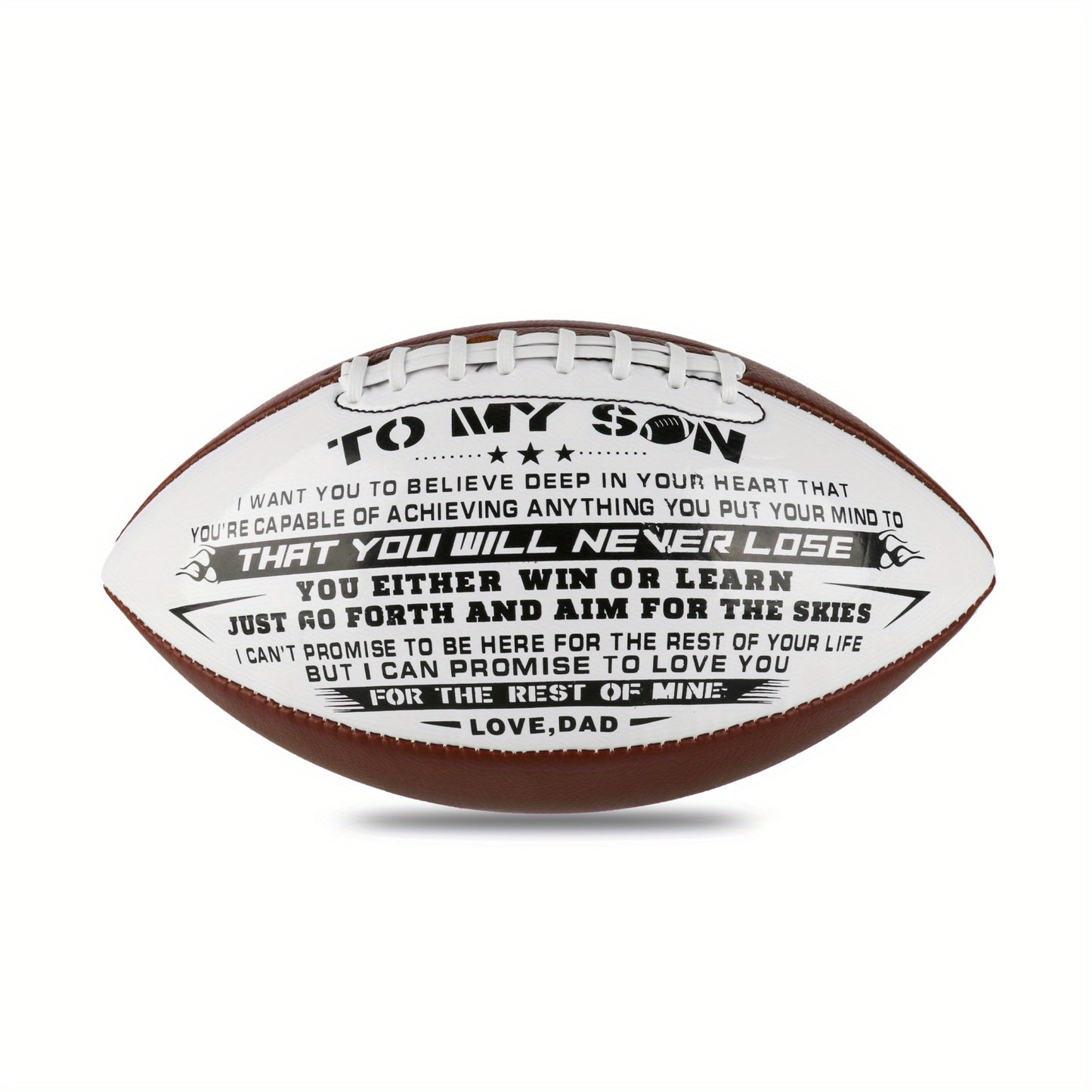 To My Son Print Footballs For Outdoor Training And Recreational Play With Official Standard Size, Birthday Gift For Son, Super Foot Bowl Goods - Temu ShopOnlyDeal