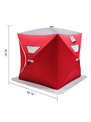 VEVOR Ice Fishing Tent Warm Winter Large Space Thick Camping Outdoor Windproof Waterproof Snow Ultralarge Fishing Camping Tent VEVOR BESTEQUIP Store
