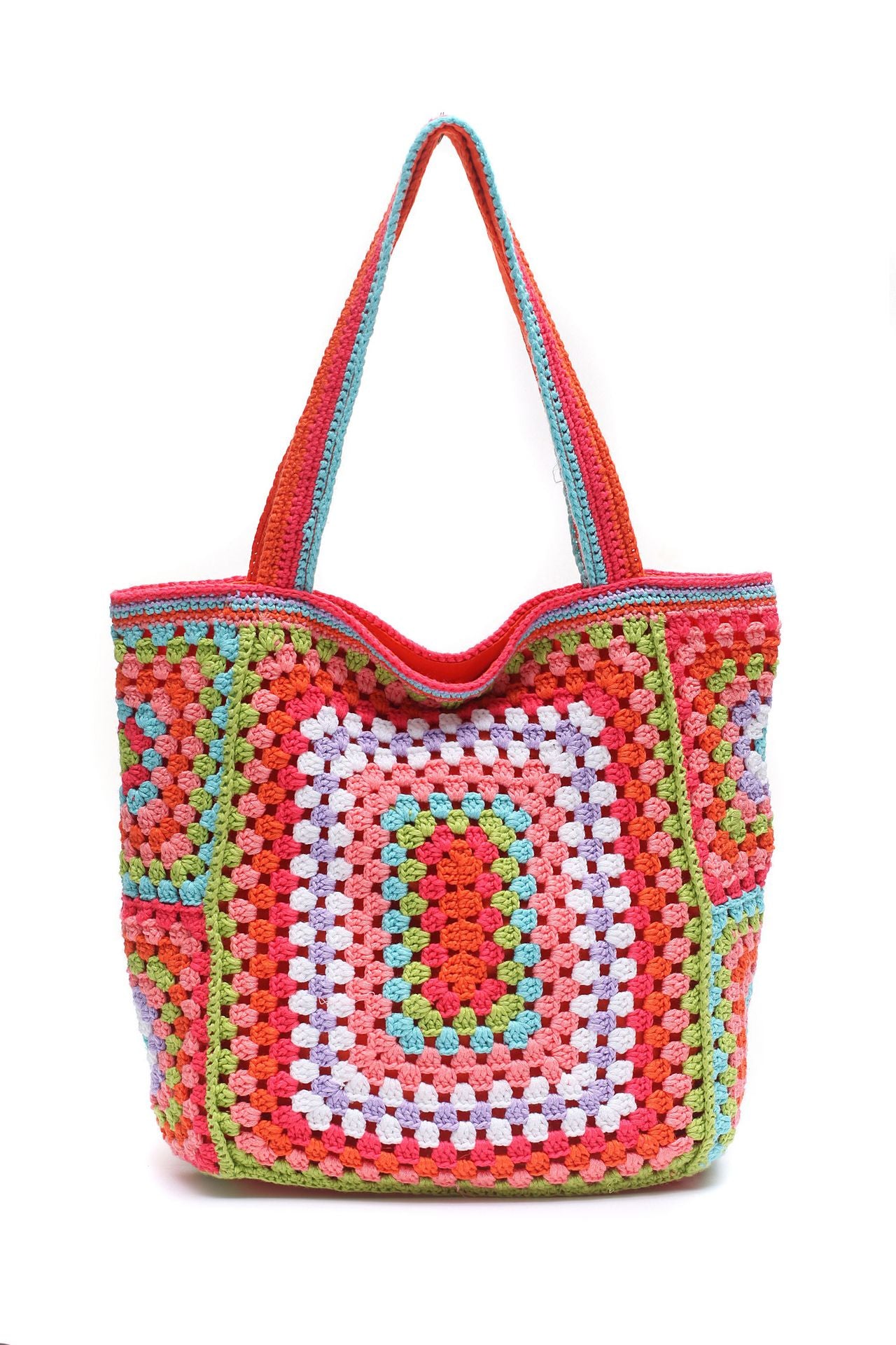 Bohemian Crochet Women Shoulder Bags - Knitting Large Capacity Tote Bag for Casual Style - Lady Handbags, Big Shopper Purses, Summer Beach Bags with a Boho Vibe HISUELY 88 Store