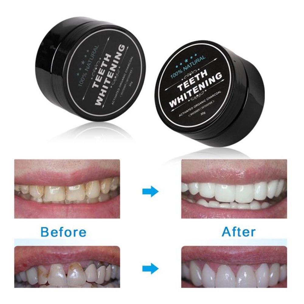 TeethWhite®️ Plus Organic Charcoal Teeth Whitening + 1 PCs Tooth Brush ShopOnlyDeal