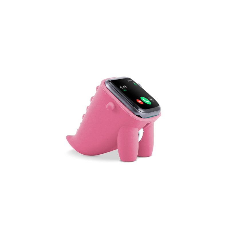 Fashion Cartoon Silicone Watch Stand for Apple Watch 1 2 3 4 5 High Quality Watch Base Stand for Apple Universal Watch cornflower Store